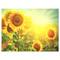 Designart - Sunflowers blooming on the field - Large Animal Canvas Art Print